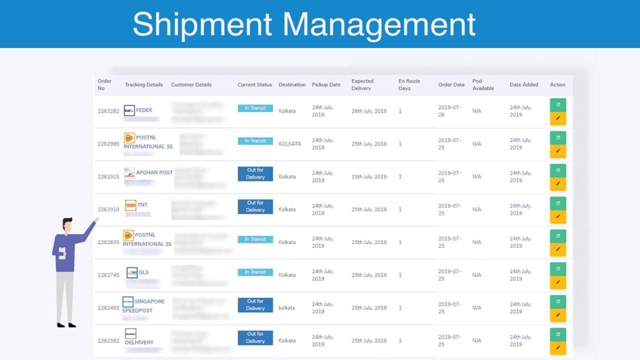 aplicación shopify de gestión de envíos marítimos