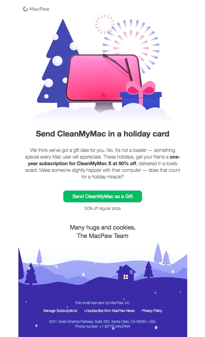 Ofrezca ofertas y servicios que faciliten la entrega de regalos